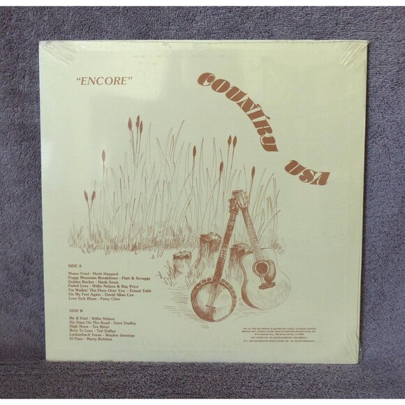 Country USA Encore Various LP Vinyl 1981 Ragamuffin Willie Nelson Patsy C RARE - Picture 2 of 5